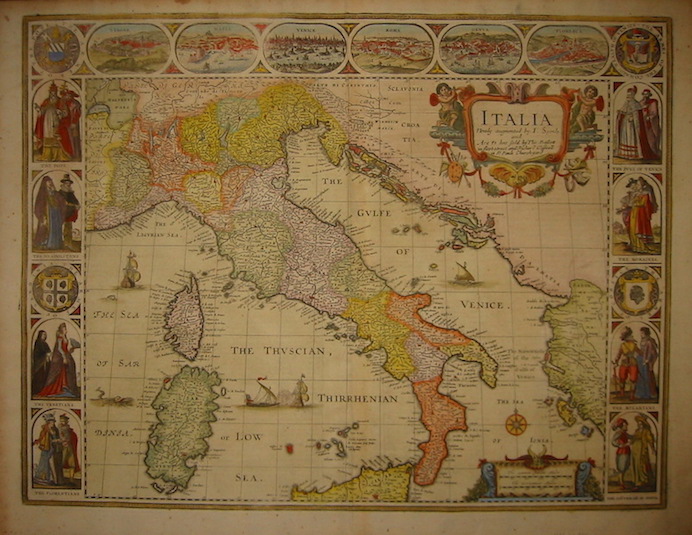 Speed John (1552-1629) Italia newly augmented 1676 Londra 